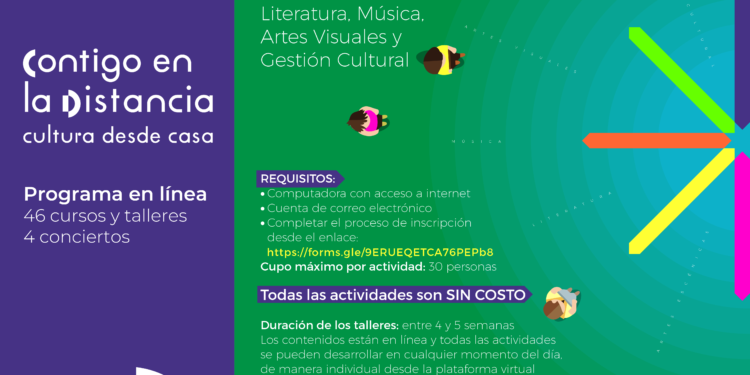 Actividades artísticas y talleres en línea del CEART