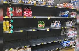 Compras de pánico de cervezas