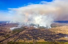 La nube de los incendios de Chernóbil cubre media Europa