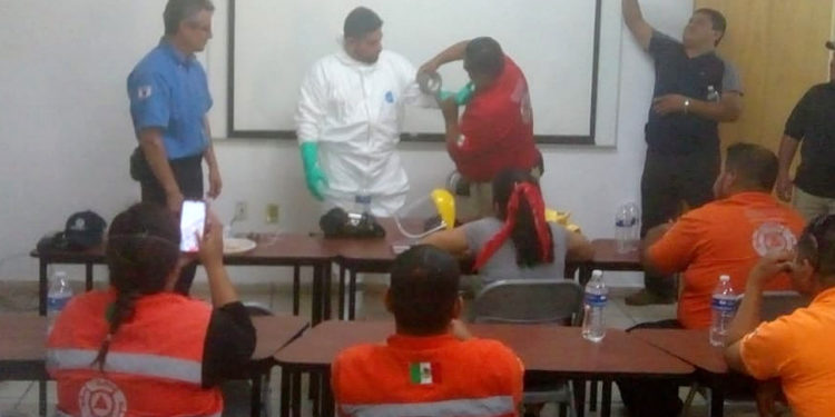 COEPRIS capacita a protección civil en manejo pre-hospitalario