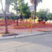 Plaza principal de La Pila cerrada como medida preventiva