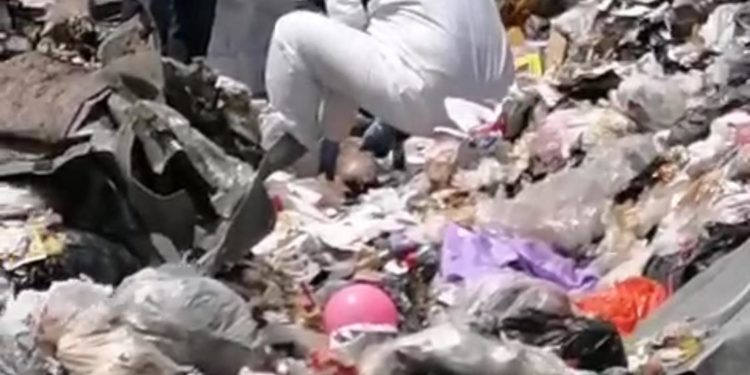Encuentran bebé sin vida en tiradero de Peñasco