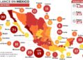Mapa del coronavirus en México