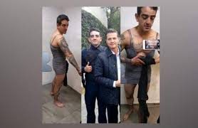 Borracho y con vestido corto, arrestan a exescolta de Peña Nieto