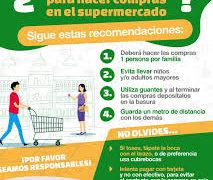 Servicios de Salud emite recomendaciones para acudir a supermercados