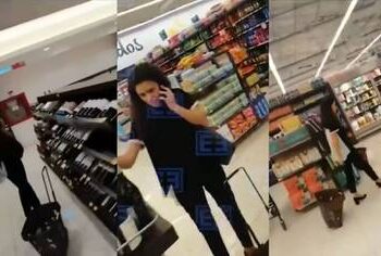Luisa María Alcalde es captada en de compras sin cubrebocas