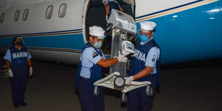 Llegan a Hermosillo y Monterrey ventiladores para Covid-19