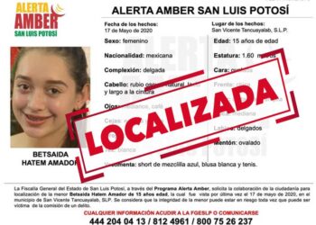 FGE Desactiva Amber para jovencita de San Vicente