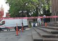 FGE investiga muerte de hombre fuera del Teatro de la Paz