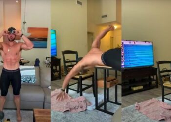 #Video Nadador crea método para entrenar desde la sala de su casa
