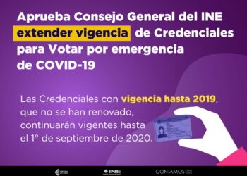 Si tu INE perdió vigencia puedes seguir usándola