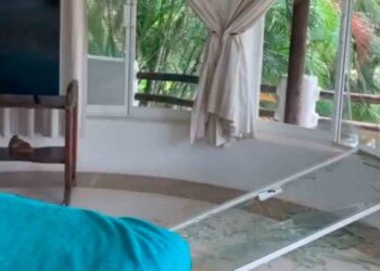 #Video Casa de Alejandra Guzmán en Oaxaca se destroza por sismo
