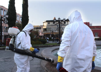 En sanitización diaria se  utilizan más de 60 mil litros de desinfectante