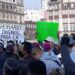 Policías de la CDMX protestan en el Zócalo; piden hablar con Sheinbaum