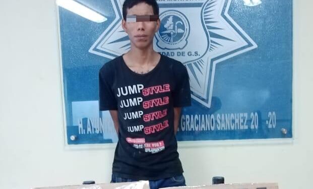 Arrestado con droga en Los Agaves