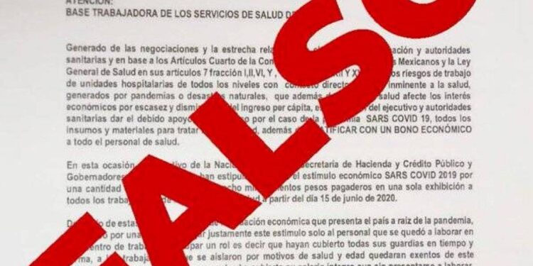 Secretaría de Hacienda alerta sobre documento apócrifo