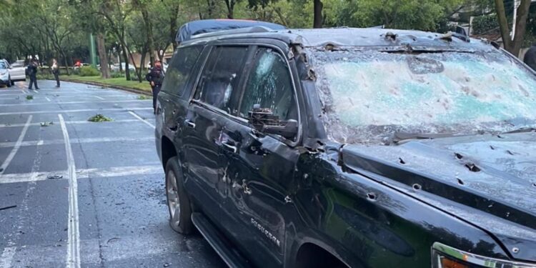 414 impactos de bala en ataque a García Harfuch