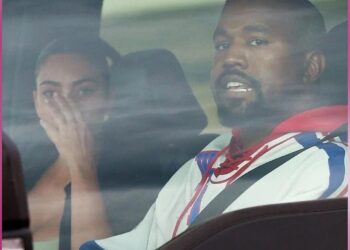 Captan a Kim Kardashian llorando en su reencuentro con Kanye West