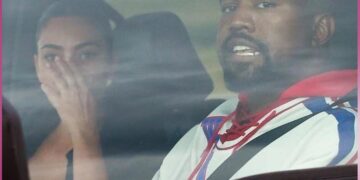 Captan a Kim Kardashian llorando en su reencuentro con Kanye West