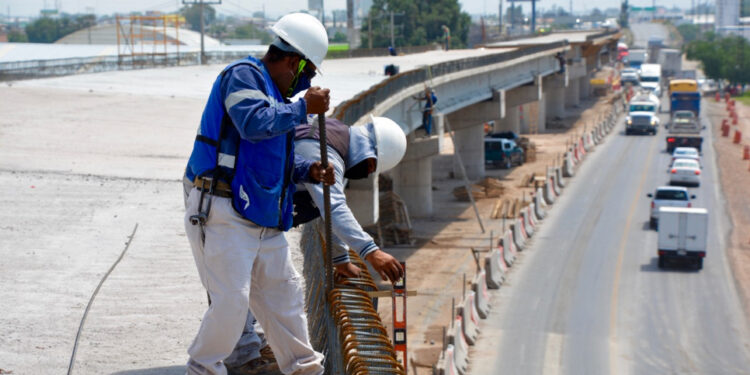 Pese a lluvias, el avance en obras es superior al programado