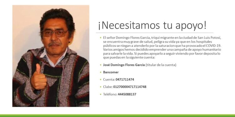 Solicitan apoyo para artesano Domingo Flores