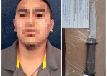 Detenido por ultraje a la autoridad y portar arma blanca