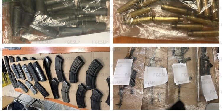 Detienen a 5 asegurando armamento y equipo táctico en Villa de Reyes