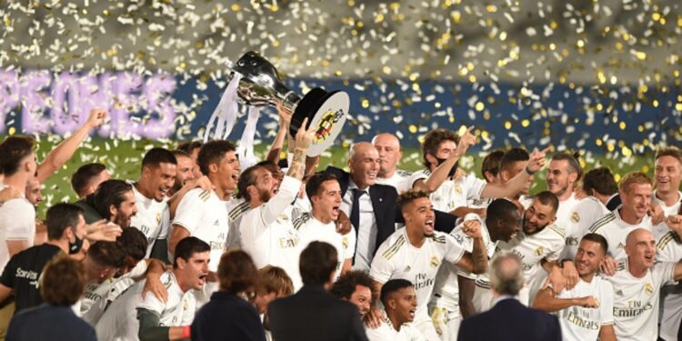 Real Madrid se proclamó campeón de la Liga española