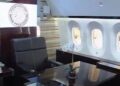 Muestran a medios interior del avión presidencial