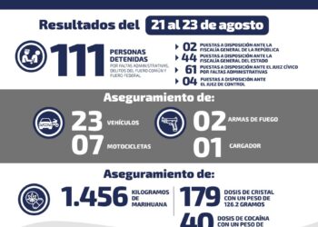 Detienen a 48 por delitos de fuero común y federal en SLP