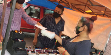 Intervención de estrategia en el tianguis de las vías