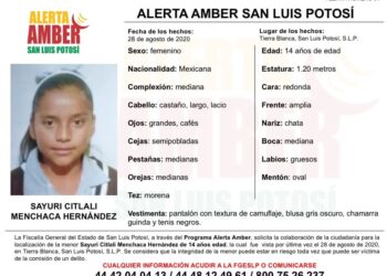 Se activa Alerta Amber para localizar niña de 14 años