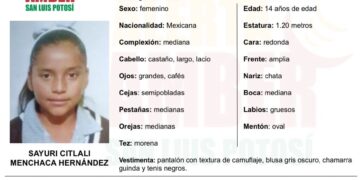 Se activa Alerta Amber para localizar niña de 14 años