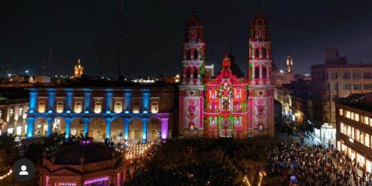 Fiesta de Luz en SLP cada fin de semana, uno de los espectáculos más bellos