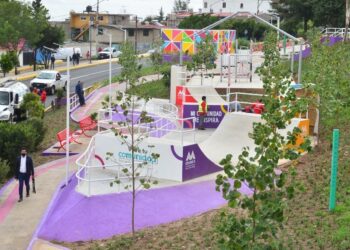 Alfredo del Mazo supervisa el parque lineal Zaragoza