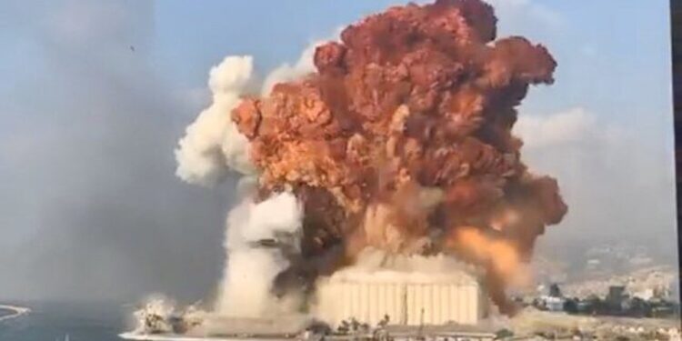 Fuerte explosión en la capital Libanesa