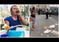 Policías tiran al piso la canasta con tacos de #LadyTacosDeCanasta
