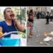 Policías tiran al piso la canasta con tacos de #LadyTacosDeCanasta