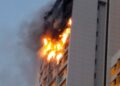 Incendio en una torre del norte de Madrid