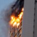 Incendio en una torre del norte de Madrid