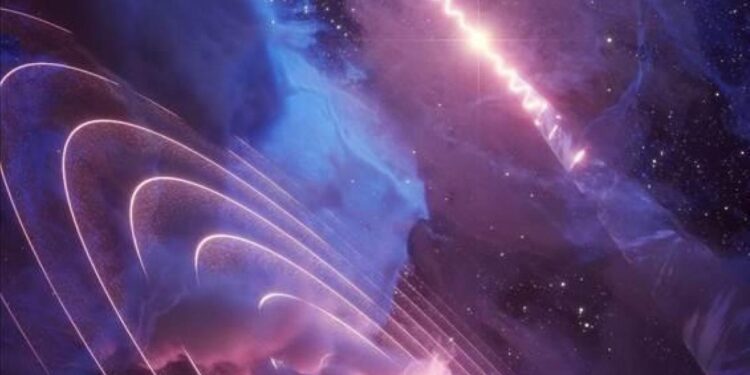 Nube espacial registra latido de corazón