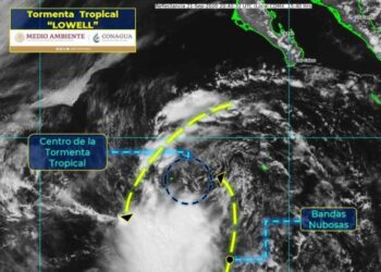 Se forma la tormenta tropical Lowell en el Océano Pacífico