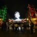 Luces encendidas con motivos patrios en el Zócalo de la CDMX