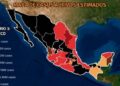 Mapa del Covid-19 en México 27 de septiembre