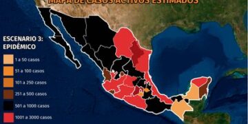 Mapa del Covid-19 en México 27 de septiembre