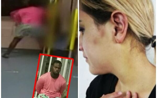 #Video Afroamericano golpea a mujer colombiana en metro de Miami