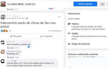 Detectan en Fb grupo de “packs” con más de 3000 miembros en SLP