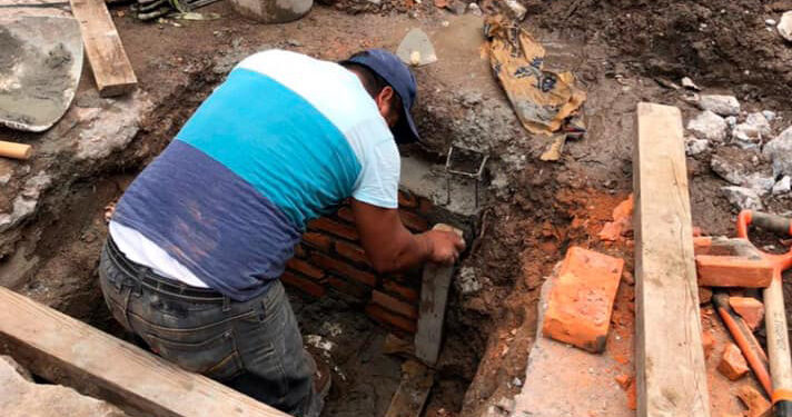 Sigue rehabilitación de redes sanitarias al Oriente de la capital