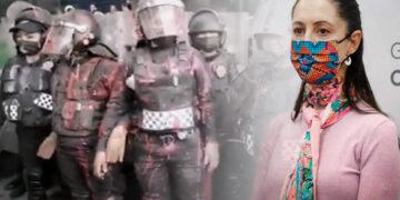 Sheinbaum presenta video de agresión a mujeres policías por parte de feministas