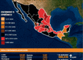 Mapa del Covid-19 en México 5 de septiembre
